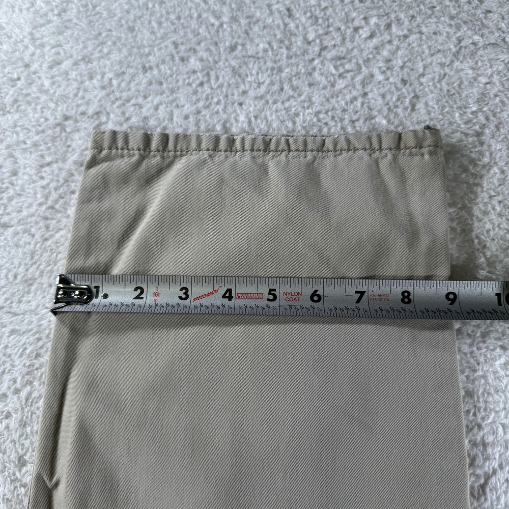 Levis 514 Pants Mens 36x34 Khaki Straight Chino Tan White Tab School 5 Pockets - Picture 10 of 12